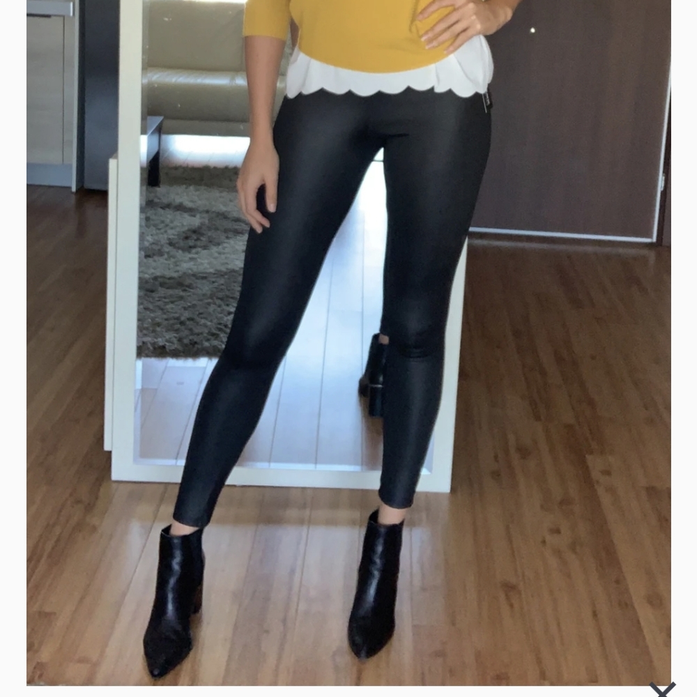 BRAND NEW tall faux leather leggings